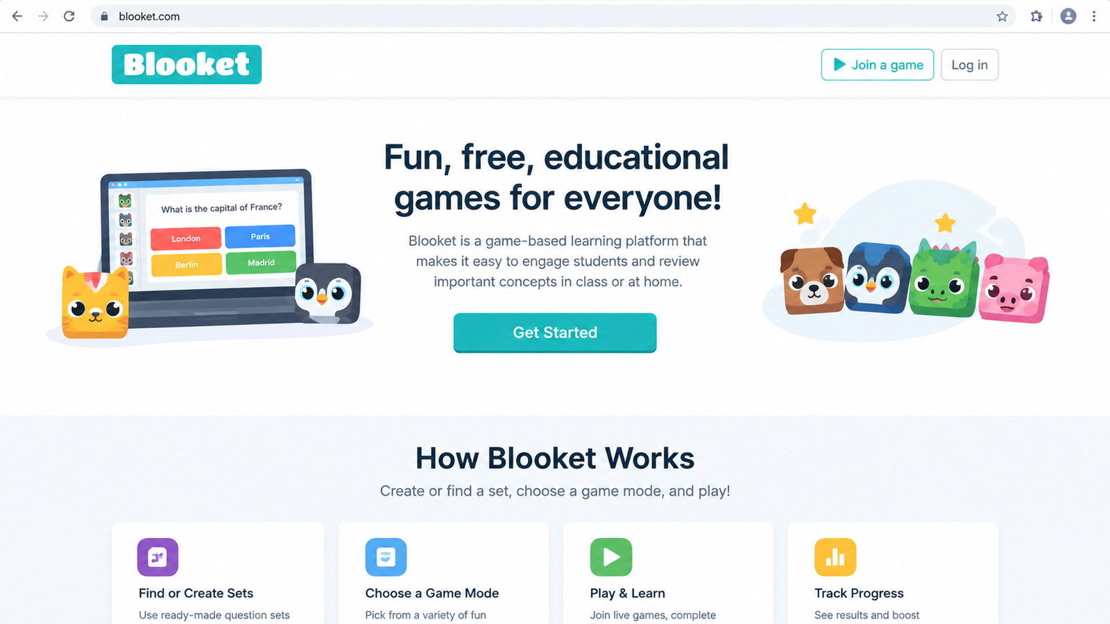 Blooket educational game guide for students and teachers